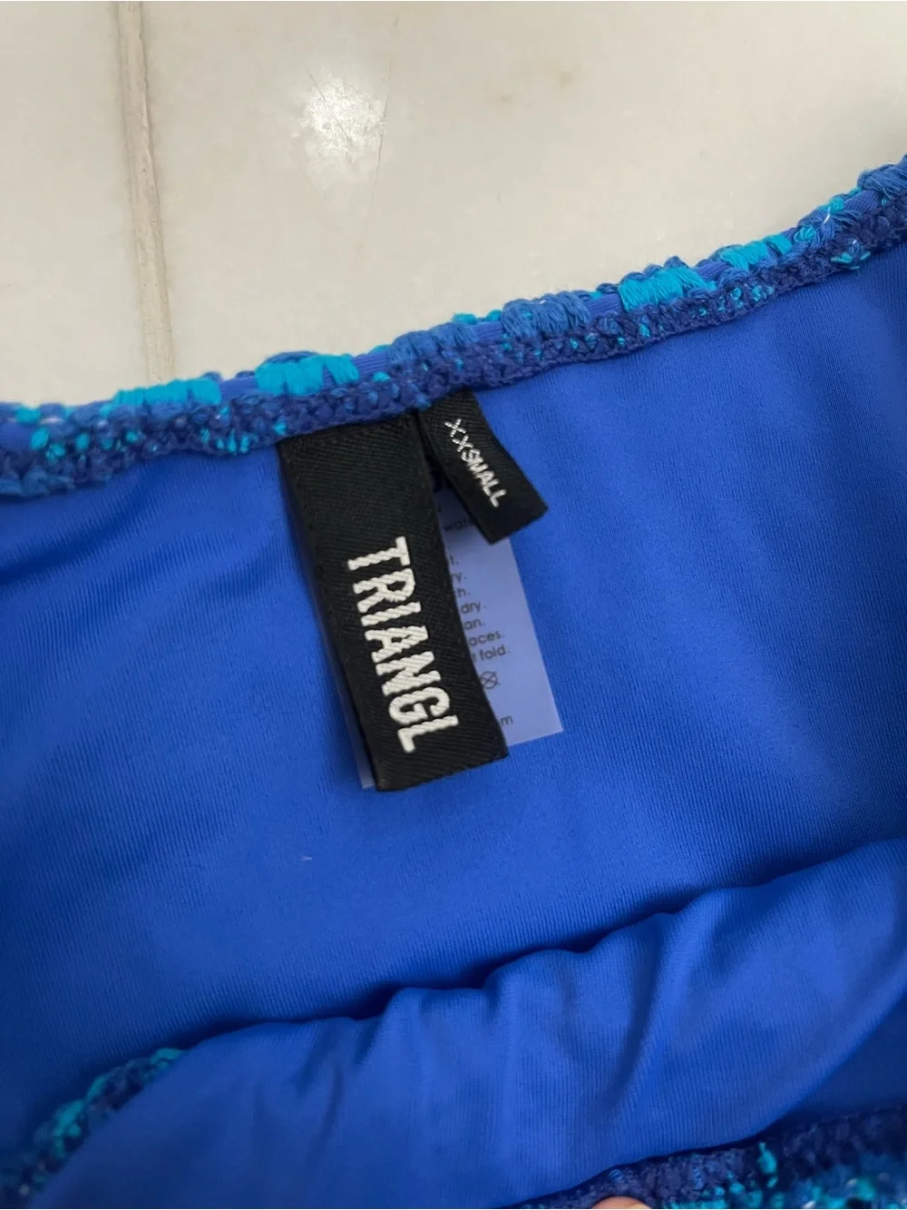 triangl swimwear Blue Crochet Bikini Set - Picture 5 of 11